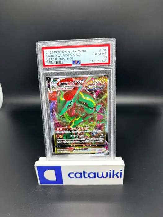 Pokémon - 1 Graded card - Rayquaza VMAX - 108/172 - PSA...