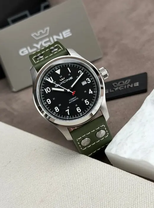 Glycine - Combat Field Automatic Date Black - GL0570 - Men - 2020-2025