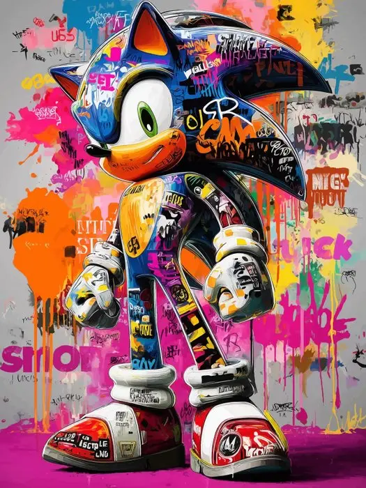 IPR Graph - Sonic's Speed: Graffiti Canvas Tribute to the Gaming Icon