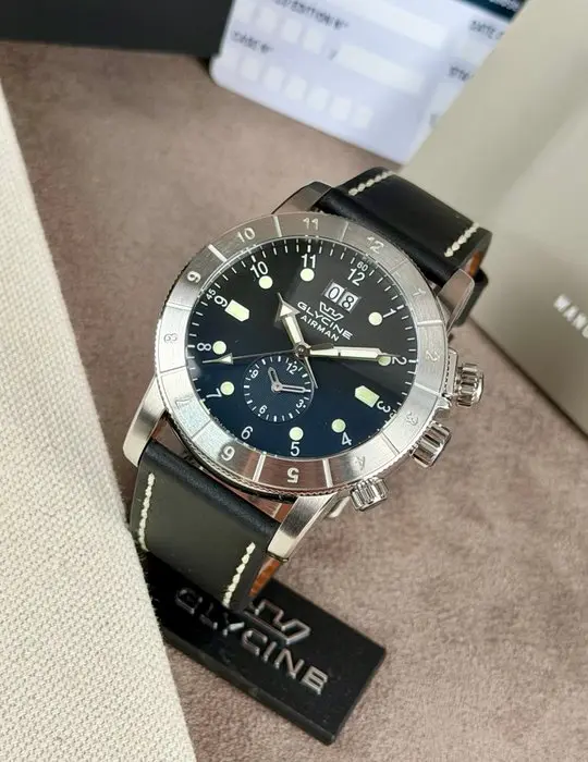 Glycine - Airman GMT black Date - GL0150 - Men - 2020-2025
