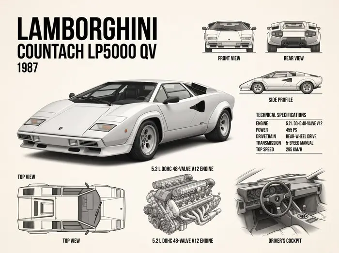 Shmidt.Art - LAMBORGHINI COUNTACH LP5000 QV - 1980s
