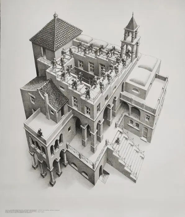 M.C. Escher (1898-1972) (after) - Ascending and Descending