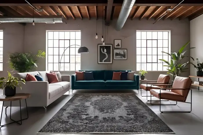 Industrial vintage - Rug - 285 cm - 170 cm - with certificate