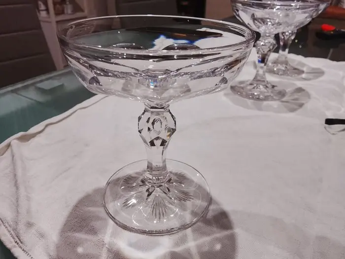 Champagne glass (10) - Crystal