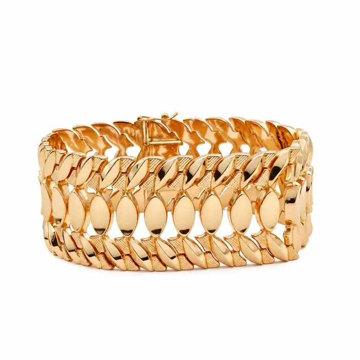 Bracelet - 18 kt. Yellow gold - Made in Italy - Handmade