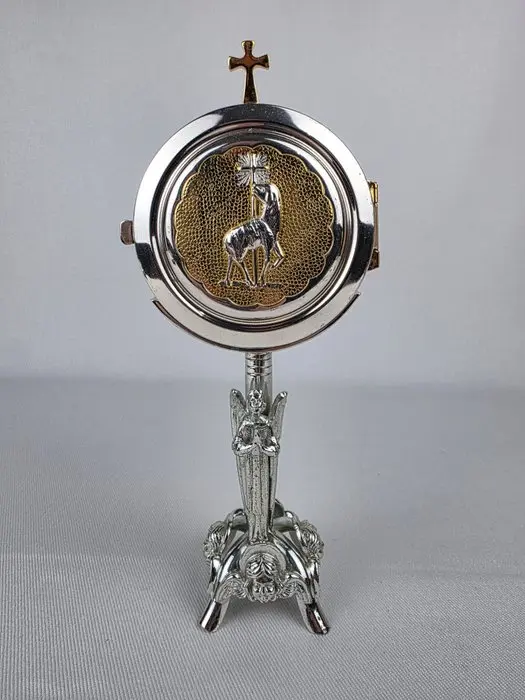 Monstrance - Metal - 1940-1950 - Lamb of God and Angels
