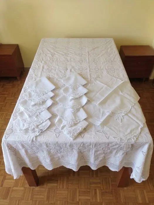 Table cover (24) - 240 cm - 160 cm - Pure linen