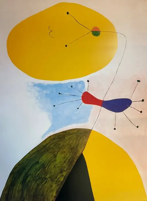 Joan Miro (1893-1983) - “Portrait, 1938”. - 80 x 60 cm.