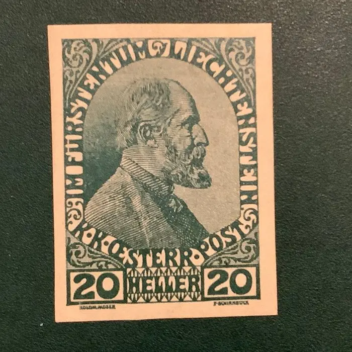 Liechtenstein 1918 - 20 Heller Johann Vorst, unmounted - MNH - Michel 10U
