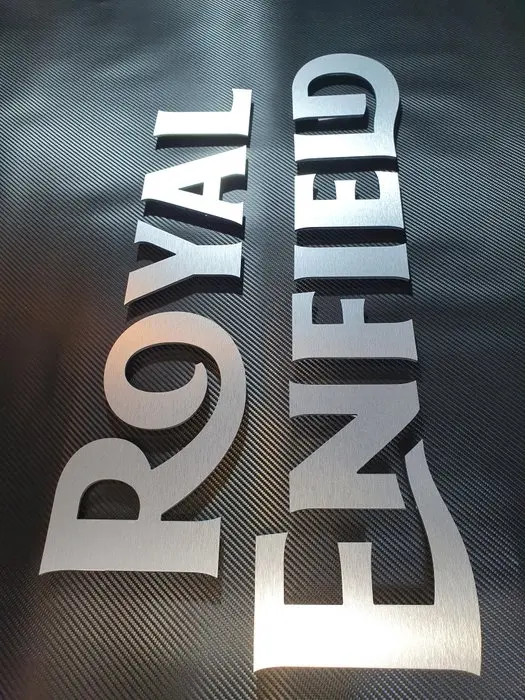 Advertising sign - Professional Wall logo in brushed...