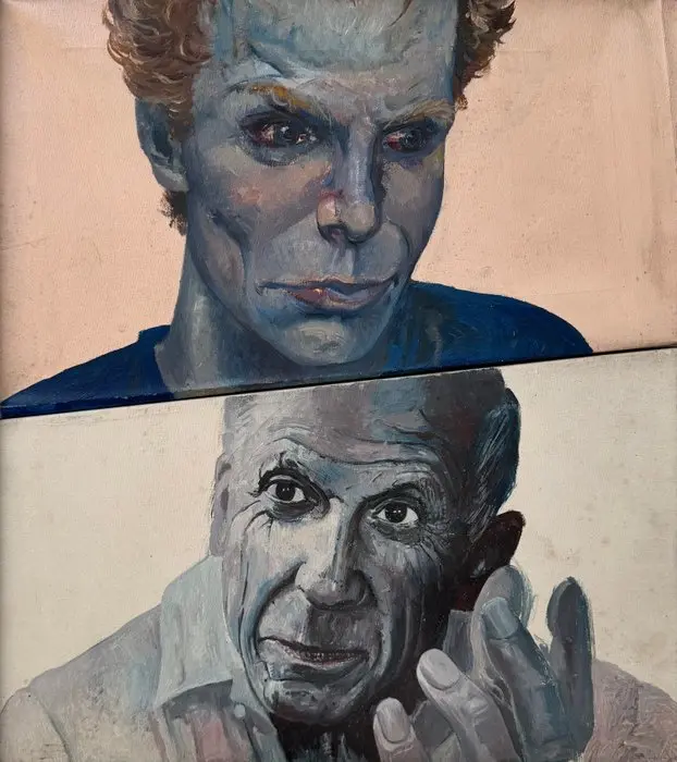 Italian school (XX) - David Bowie e Pablo Picasso – Dialogo tra icone