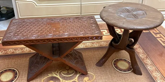 Alto artigianato orientale - Stool (2) - Stool / side...