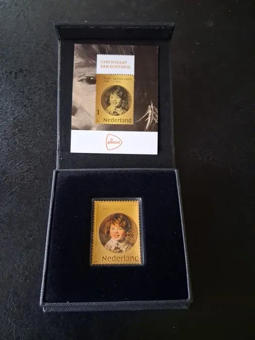 Netherlands 2026 - Frans Hals mint-condition 24-karat gold postage stamp