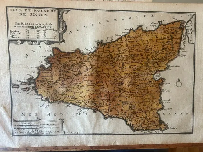 Italy - Sicily; Nicolas de Fer (1646–1720)