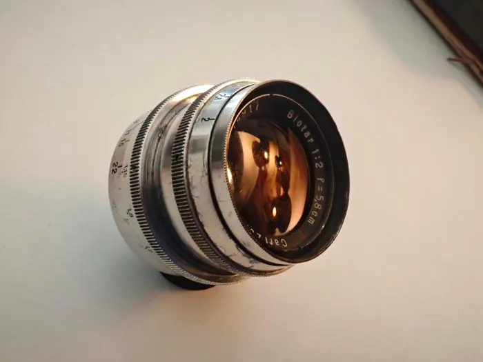 Carl Zeiss Biotar 1:2 f=5.8cm Barrel lens