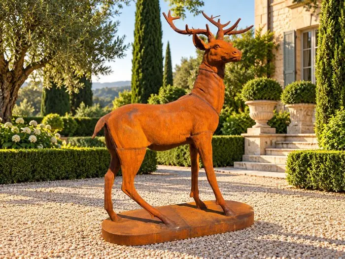 Statue, XL Deer - 140 cm - Cast iron - 2026