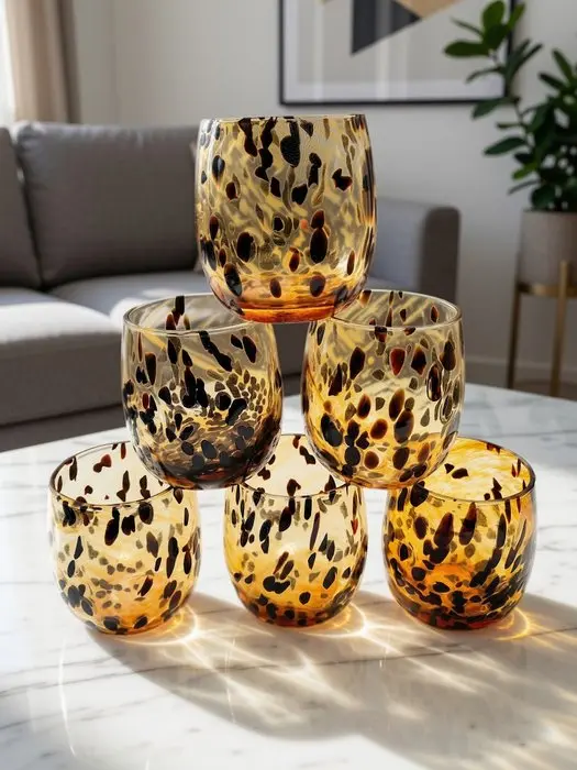 MurArt - Drinking set (6) - Glass - Spotted Glasses