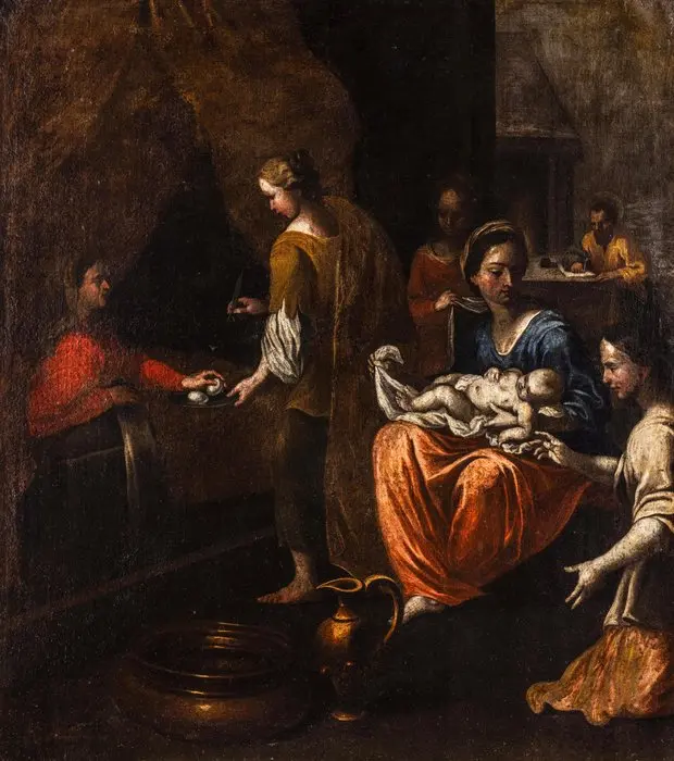 Scuola genovese (XVII) - Nascita della Vergine
