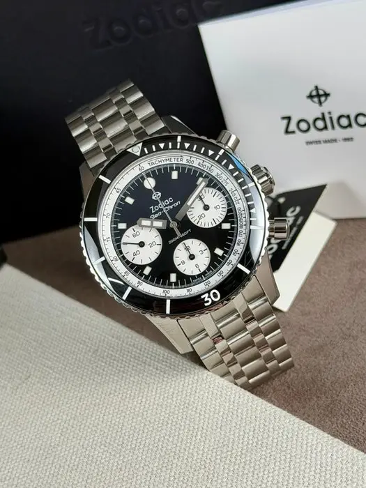 Zodiac - Sea-Chron Automatic Chronograph Black - ZO3604 - Men - 2020-2025