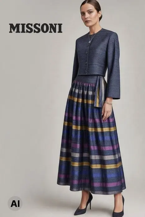 MISSONI DONNA - Completo Vintage d'Alta Moda: Giacca...