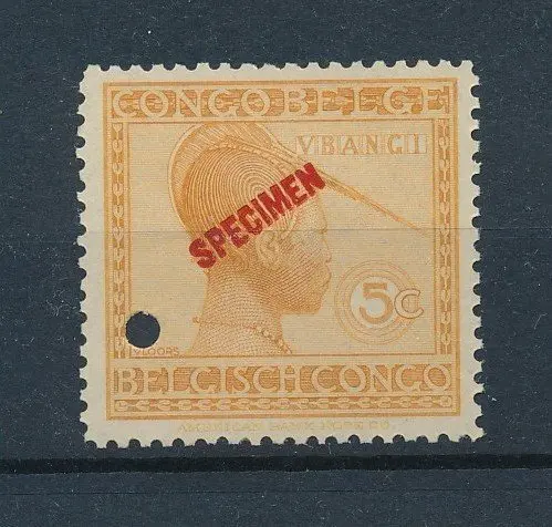 Belgian Congo 1923 - Type Vloors