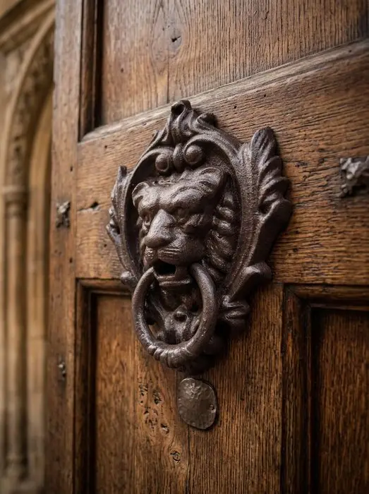 Decorative ornament - Lion door knocker - Europe - Lion door knocker