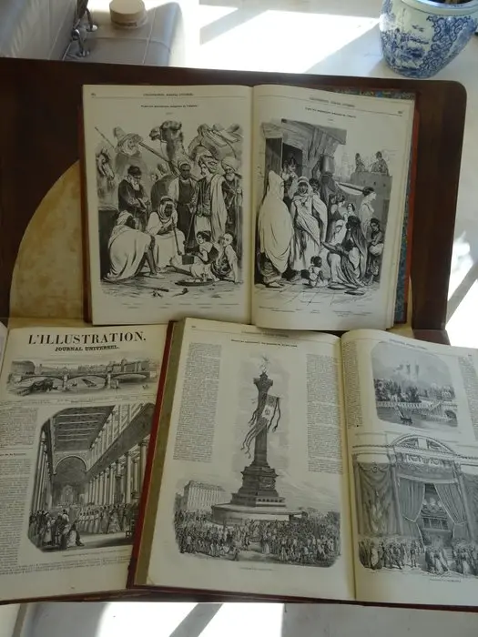 Collectif - 3 Albums "L'illustration" - 1844-1846