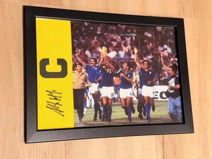 Italia - Football World Championships - Alessandro Altobelli - Framed