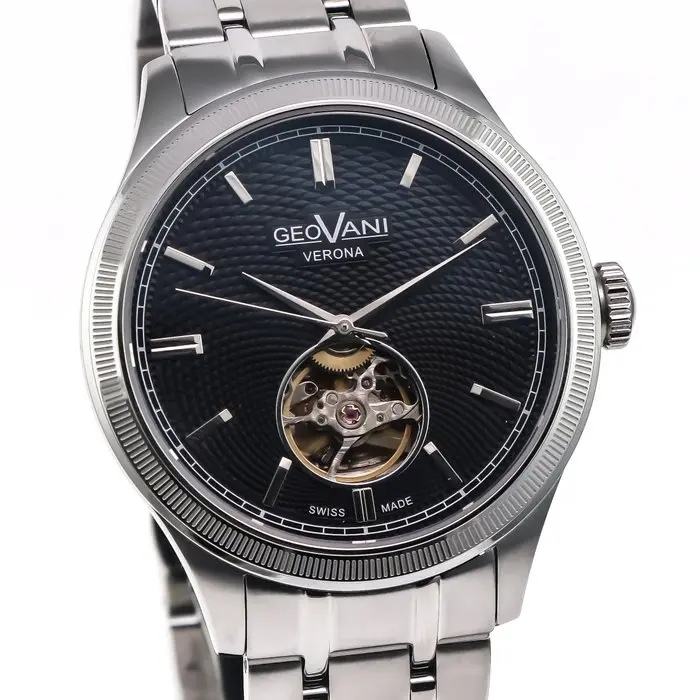 GEOVANI - Verona Open-Heart Swiss Made Automatic Watch...