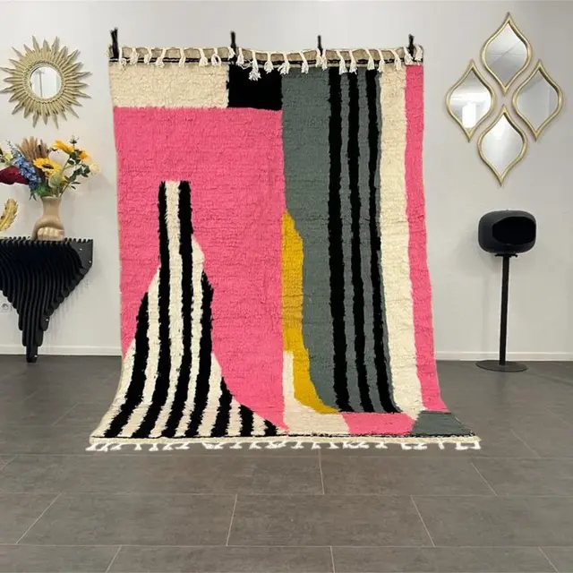 Azilal Berber rug – 100% wool – Handcrafted - Carpet...
