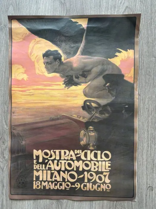 Leopoldo Metlicovitz - Mostra del Ciclo e dell’Automobile...