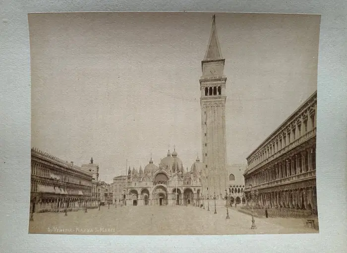 Brusa - Venezia - Collezione di tre fotografie antiche dell’800