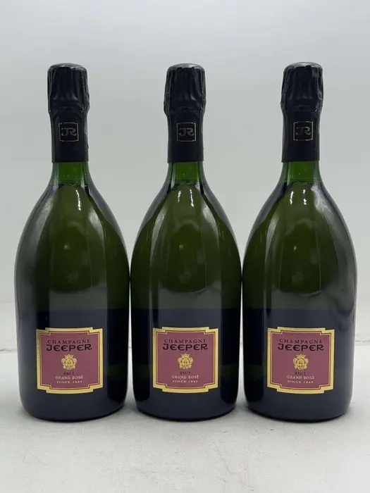 Jeeper, Brut - Champagne Rosé - 3 Bottles (0.75L)