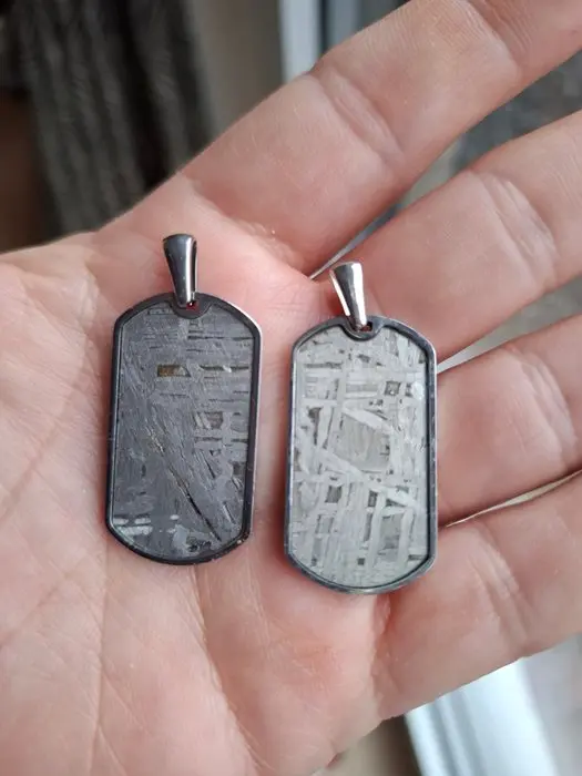 Aletai meteorite Pendant - Height: 3.45 cm - Width: 1.86 cm - 14.67 g - (2)