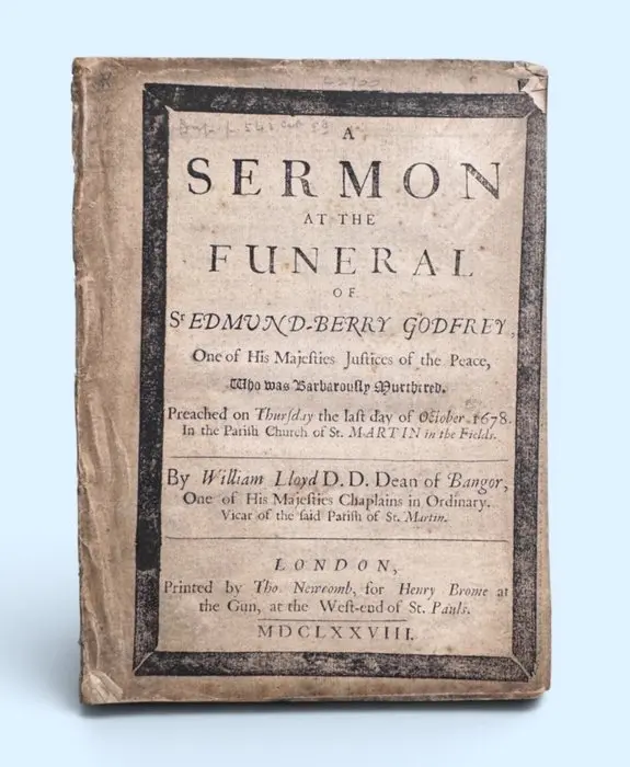 William Lloyd - A Sermon at the Funeral of Sr Edmund-Berry Godfrey - 1678
