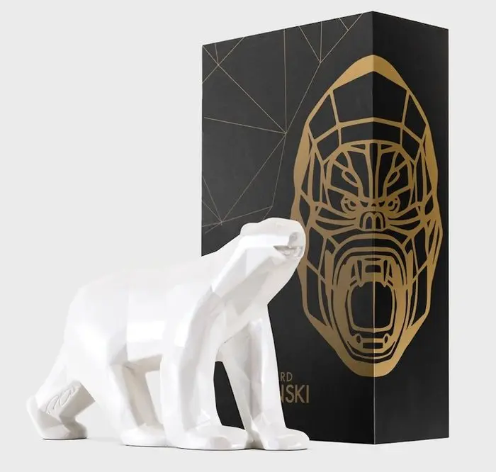 Richard Orlinski (1966) - Ours Pompon x Orlinski Blanc Edition