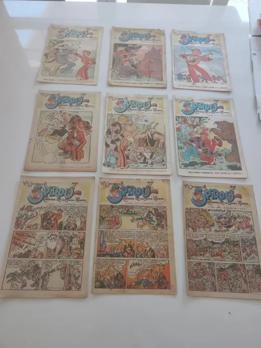 Spirou (magazine) - 19 Magazines - First edition - 1943/1944