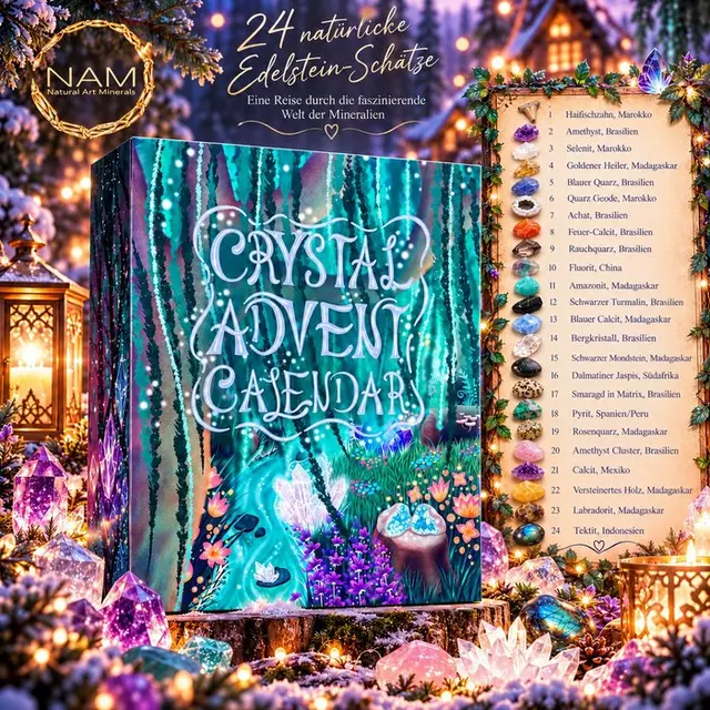 Gemstone Advent Calendar – 24 Sparkling Natural Treasures...
