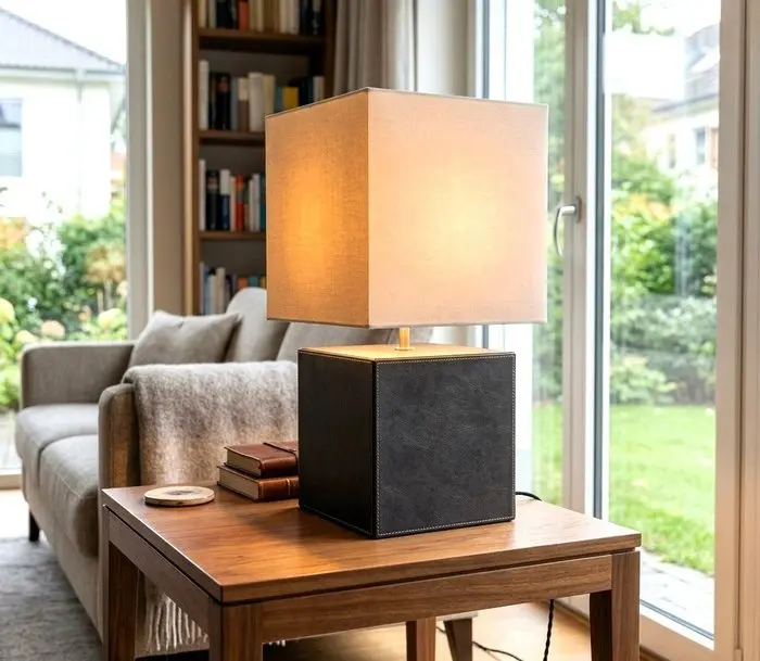 Hoogwaardige Grote Retrokubuslamp 61 cm met dimmer...