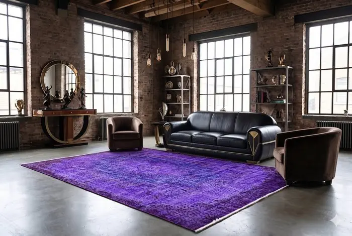 Purple vintage - Rug - 280 cm - 165 cm - √ handmade √ certificate