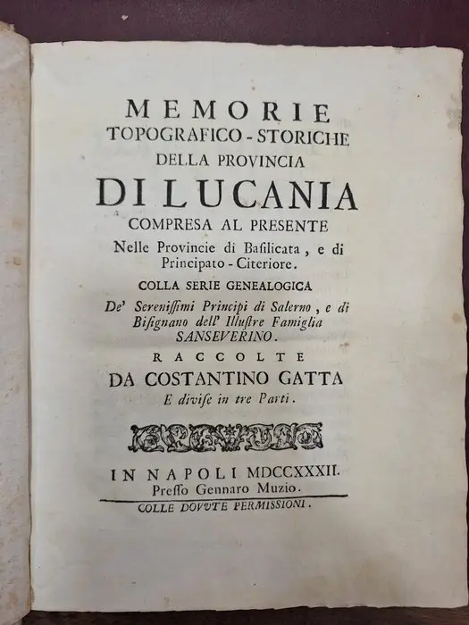 Costantino Gatta - Memorie topografico-storiche della...