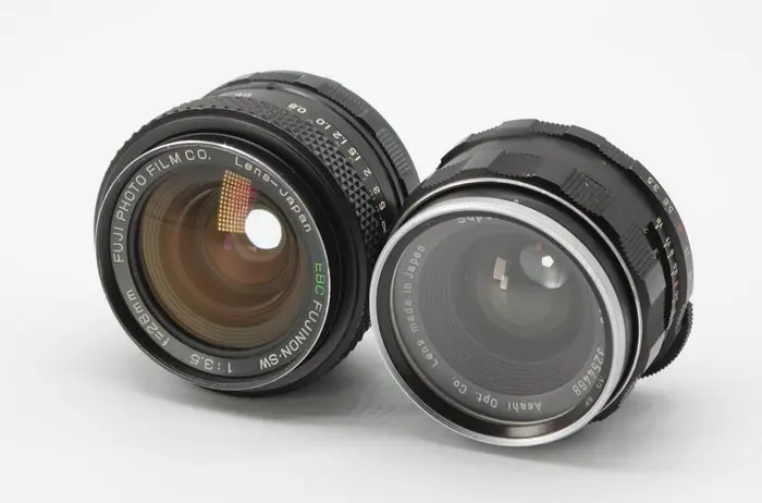 Fuji EBC 3,5/28 + Super Takumar 3,5/35 Prime lens