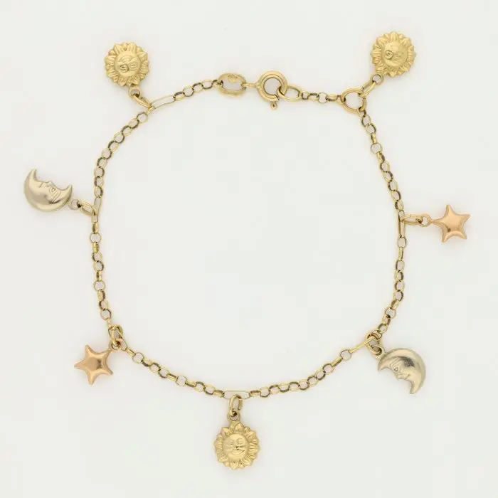 Bracelet - 18 kt. Yellow gold - Charm bracelet