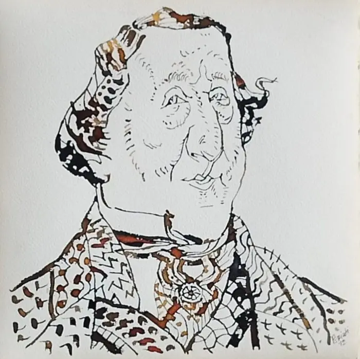 Tullio Pericoli (1936) - Gioachino Rossini - China su carta