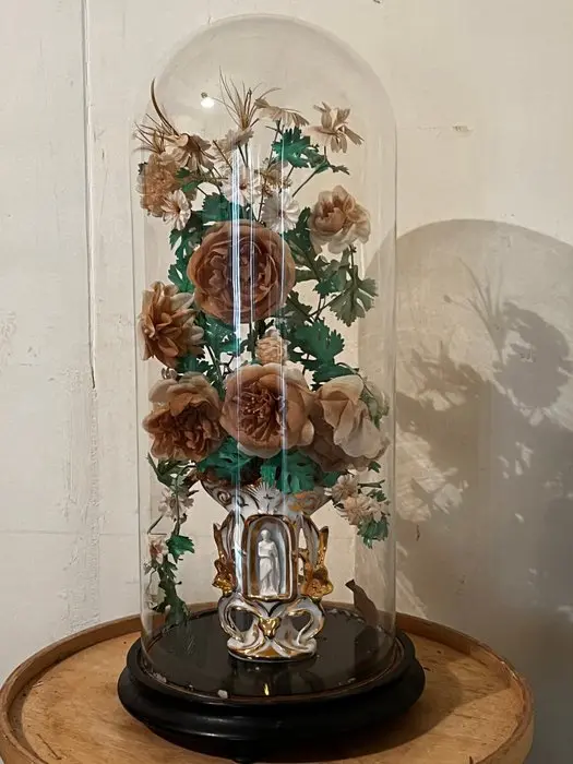 Bell jar (2) - Glass - 1900-1910 - 50 cm