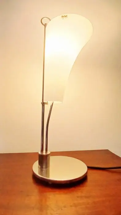 Table lamp - Be quiet. - Glass, Silver - VeArt - Hand Crafted