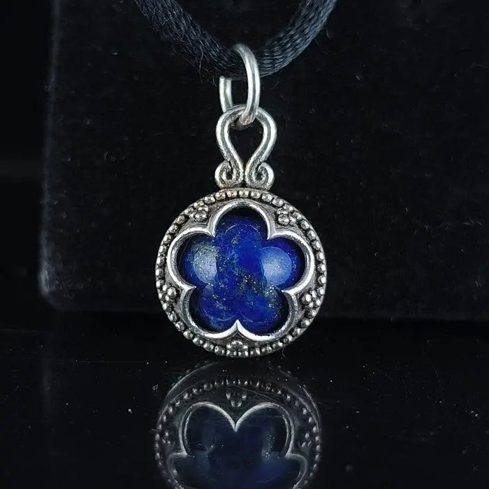 Lapis lazuli - Silver - Pendant - Sterling silver