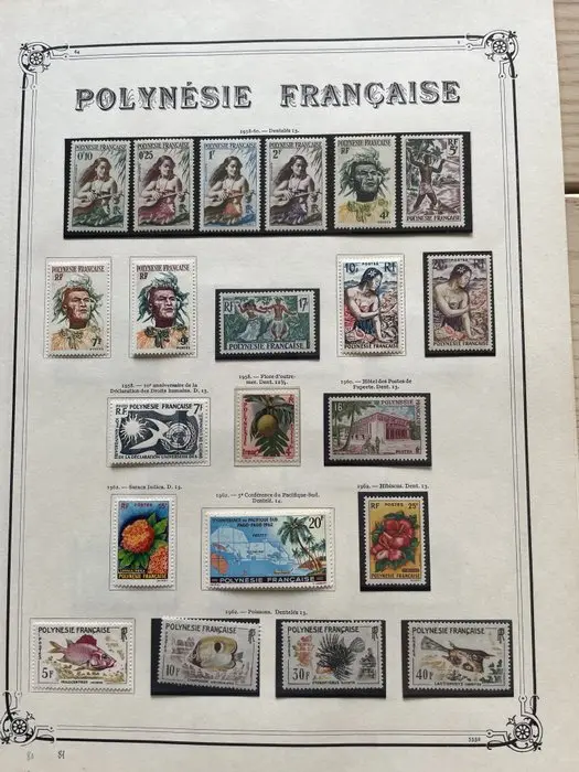 French Polynesia - superbe collection de timbres