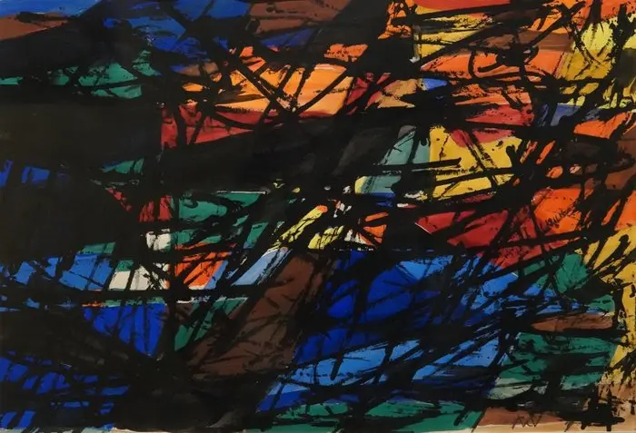 André van der Vossen (1893-1963) - Abstracte compositie