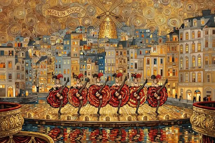 I_KONIQ - Moulin Rouge secondo Klimt